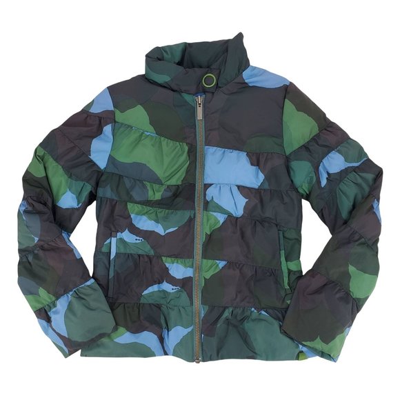 Skunkfunk Multicolor Camouflage Full Zip Mock Neck Puffer Jacket - Picture 5 of 16
